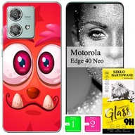 ETUI PLECKI FOTO Case OBUDOWA Pokrowiec WZORY SZKŁO do Motorola Edge 40 Neo