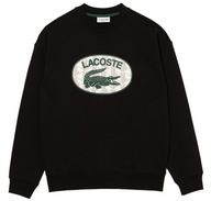 LACOSTE czarna bluza męska longsleeve bawełniana