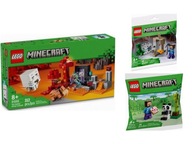 KLOCKI LEGO Minecraft 21255 Zasadzka W Portalu Do Netheru + DWA SUPER ZESTA