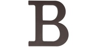 Písmeno "B" plast v. 95mm čierna 0ABBLBT0095.06000F