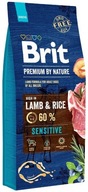 BRIT PREMIUM BY NATURE SĘNSITIVĘ LAMB & RICĘ 15 kg