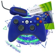 PAD BEZPRZEWODOWY KONTROLER XBOX 360 PC NIEBIESKI BLUE Z WIBRACJAMI+ODB.