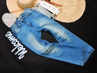 Reserved - spodnie denim jeans , dzwony r 146