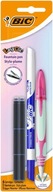 Bic Easy Clic Standard Fp + Wkłady+ Wymazywacz Niebieski Blister 1+6+1szt