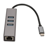 USB C Hub Adaptér USB C na RJ45 5Gbps Plug and Play Dokovacia stanica