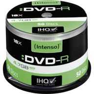 Płyta DVD-R Intenso, 4,7 GB, zestaw 50 szt.