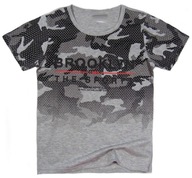 koszulka T-SHIRT chłopięcy C25 BROOKLYN 158 melanż