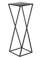 Kwietnik nowoczesny czarny stojący 70 cm Wykonany z metalu, prosty i stylow