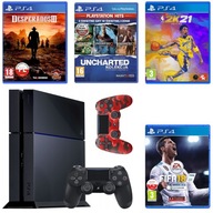 SONY PlayStation PS4 1TB + 2 Pady Sony + 4 SUPER GRY