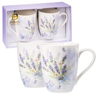 2 X KUBEK PORCELANOWY KOMPLET 2 KUBKÓW 360ML ZESTAW NA PREZENT