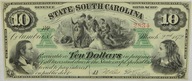 21.fu.Karolina Płd, 10 Dolarów 1872 rzadki, St.1