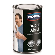 Nobiles Akrylová farba SUPER AKRYL Mat Biela 1L