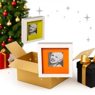 2X SADA FOTORÁMČEKOV SHADOW BOX FOTO DEKORATÍVNA PAMIATKA DARČEK