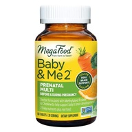 MegaFood Baby & Me 2 Prenatal Multi 60 tab.