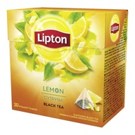 Herbata Czarna Cytrynowa Owocowa Lipton 20szt