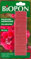 BIOPON PAŁECZKI NAWOZOWE PELARGONIE 25 G (30 SZTUK)