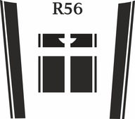 Mini R56 matricák, csíkok a motorháztetőre és a csomagtartóra