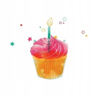 SZÜLETÉSNAPI AJÁNDÉK NŐI Szülinapi KÉPESLAP Swarovski muffin