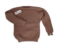 gładki beżowy sweter niemowlęcy dla chłopca 80/86