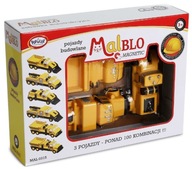MALBLO - Magnetické kocky - Stavebné vozidlá 0315