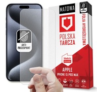 FOLIA HYDROŻELOWA MATOWA CZYSTY EKRAN DO APPLE IPHONE 15 PRO MAX JAKOŚĆ