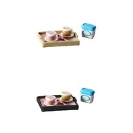 2x Miniaturowa taca na lody i jogurt Zastawa stołowa Kuchnia Zagraj w Mini Foods 1/12