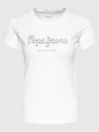 Pepe Jeans T-Shirt Beatrice PL504434 Biały Regular Fit