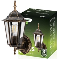 Kinkiet Ogrodowy Lampa Elewacyjna Zewnętrzna LATARNIA ŚCIENNA E27 LED