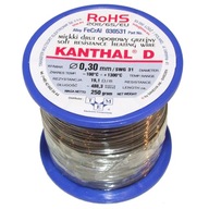 Odporový drôt KANTHAL D ⌀ 0,30mm Hmotnosť: 250g
