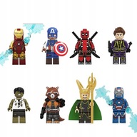 8 figúrok superhrdinov z kociek Avengers