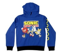 Bluza dziecięca chłopięca z kapturem SEGA SONIC r. 8 lat Niebieska