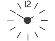 Dekoracyjny nowoczesny zegar BLINK wiszący na ścianę czarny