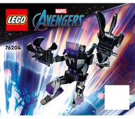 Lego Instrukcja - Black Panther Mech Armor 76204