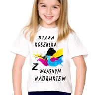 T-shirt KOSZULKA Z WŁASNYM NADRUKIEM napis Grafika