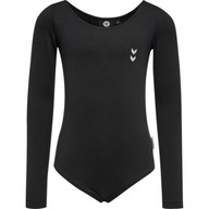 HUMMEL ČIERNE GYMNASTICKÉ BODY LOGO DLHÝ RUKÁV 59V HMP__134