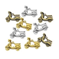 9 sztuk brązu srebro złoto stop motocykl wisiorek biżuteria zrobić urok