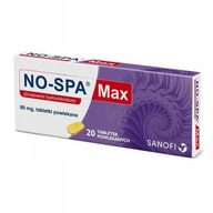 NO-SPA Max 80 mg działanie rozkurczające 20 tabletek
