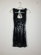 WYPRZEDAŻ | Czarna sukienka z cekinami Bershka M/38