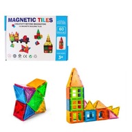 Magnetická stavebnice - 60 ks – Magnetic Tiles