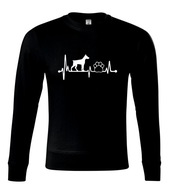 Bluza PIES DOBERMAN EKG PULS damska/unisex