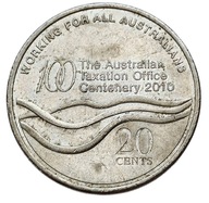 AUSTRALIA 20 CENTS 2010 URZĄD SKARBOWY