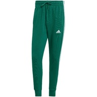 L Spodnie męskie adidas Essentials French Terry Tapered Cuff 3-Stripes ziel