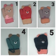 Detské rukavice zateplené na šnúrke 2-4 roky