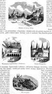 drzeworyty 1863 / 9 widoków Krakowa na 2 kartach