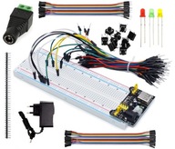 Zestaw prototypowy płytka stykowa MB102 +akcesoria