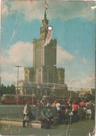 WARSZAWA - PAŁAC KULTURY i NAUKI + TRAMWAJ - UNIKAT - 1975R