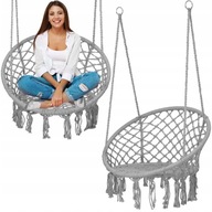 ZÁVĚSNÉ KŘESLO ZAHRADNÍ HOUPAČKA ČAPÍ HNÍZDO BOHO DO DOMU ZAHRADY 120 CM