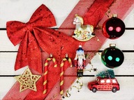 Sada vianočných ozdôb 104 ks v luxusnom boxe SYMBOL VIANOC na vianočné stro