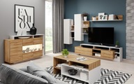 Elegantný škandinávsky nábytok Farba dubového dreva-Obývací komplet