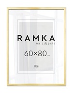 Ramka na zdjęcia 60x80 cm Złote Ramki 80x60 Złota